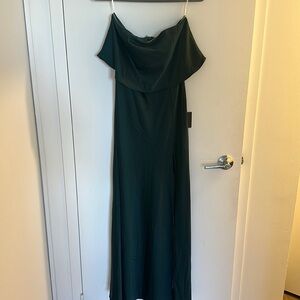 Lulus Green Strapless Dress